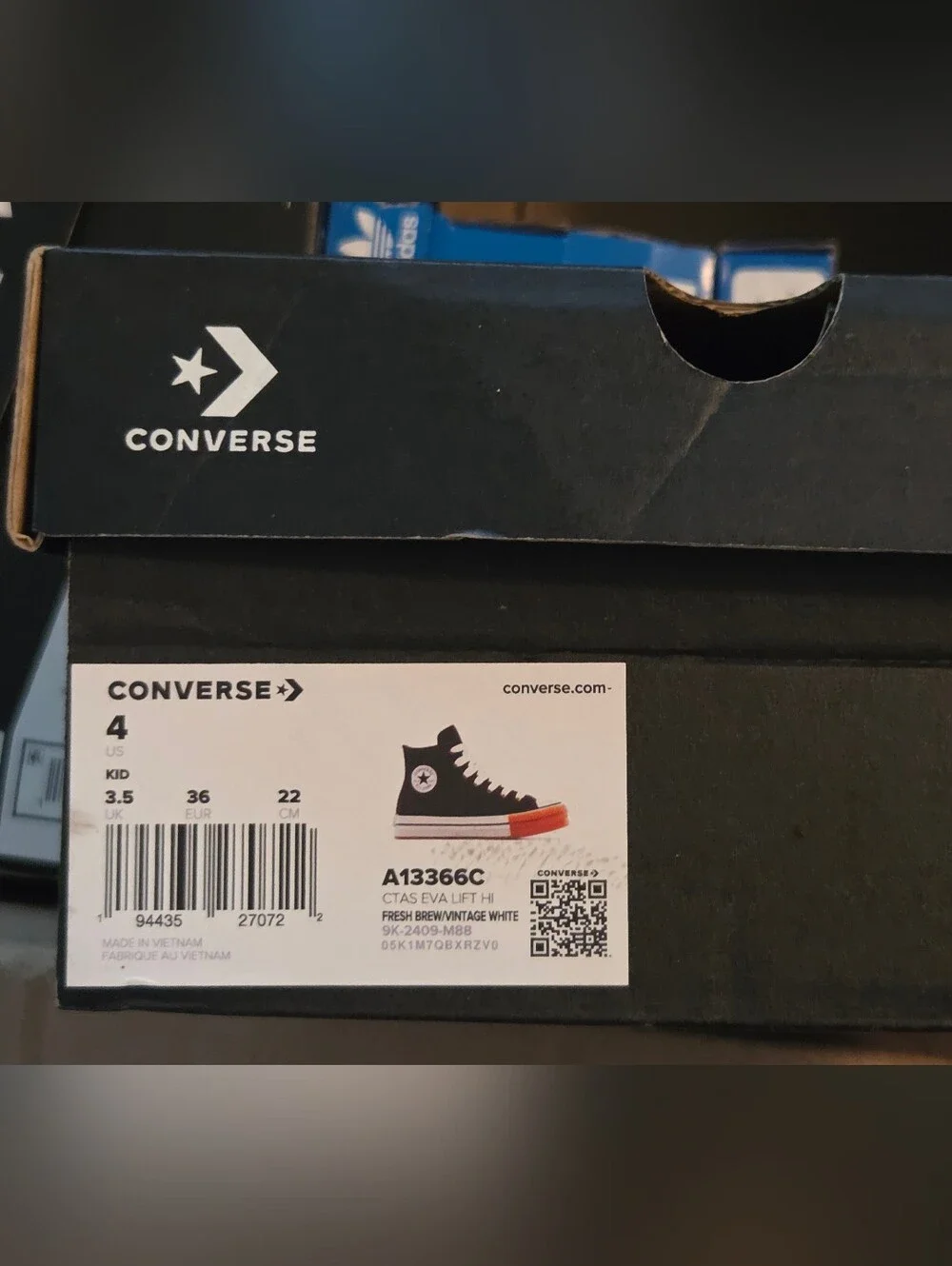 Converse Kids CTAS EVA Lift Hi Fresh BrewBrown Platform A13366C Size 4Y / 5.5 WM